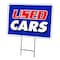 Signmission Used Cars Yard Sign & Stake outdoor plastic coroplast window C-1824 Used Cars - alternate 1